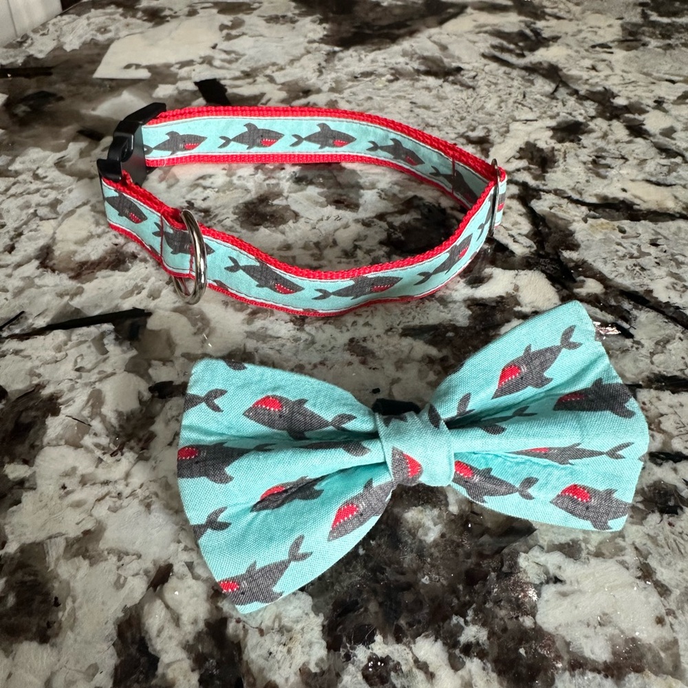 Dog collar/bow tie sharks